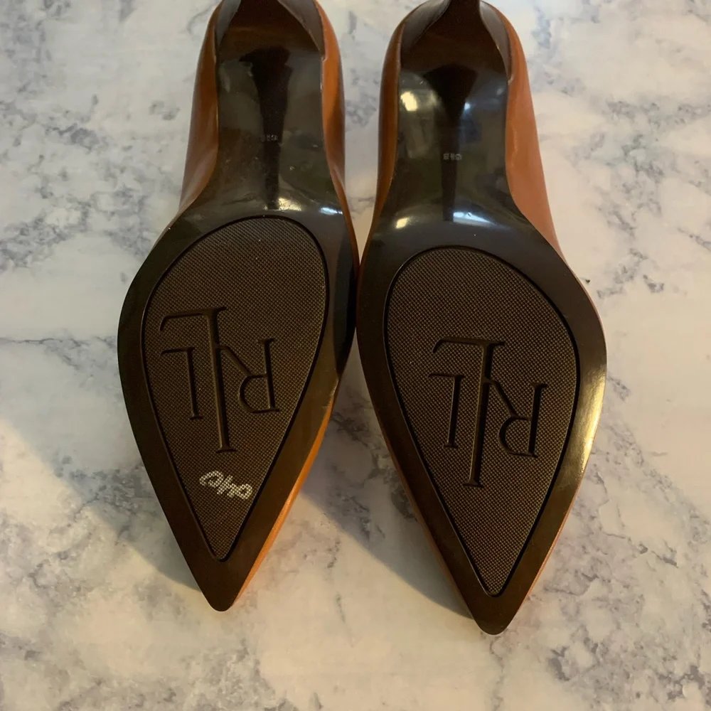 Lauren Ralph Lauren Caramel Brown Heels - Picture 3 of 6